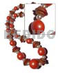 Graduated Wood Beads 25mm 20mm 15mm 10mm In