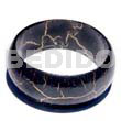 Natural Wood Bangle In Black