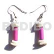 Dangling Pink Wood Tube