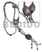 Tassled Single Row Silver Clear Glass