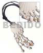White Limpet Shell Dangling