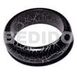 Natural Wood Bangle In Black