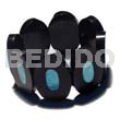 35mmx25mm Oval Black Resin