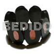 35mmx25mm Oval Black Resin