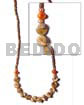 2-3 coco heishe brown Choker Necklace