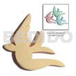 Natural White Wood Swallow 40mm