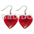 30mm Heart Red Horn