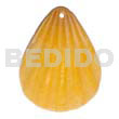 Piktin clam dyed in yellow Shell Pendant