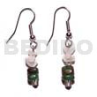 Dangling Crazy Cut Shell Green Horn