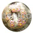 Round 40mm Blacklip Handpainted