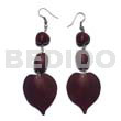 Dangling Natural White Wood Heart