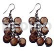 Dangling 10mm Natural Brown Coco