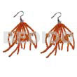 Dangling Orange Glass Beads