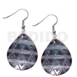 Dangling 35mmx30mm Teardrop Kabibe Shell