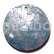 40mm Round Blue Hammershell Cracking