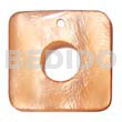 40mmx40mm square orange Shell Pendant