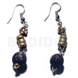 Dangling Wood Beads And 4-5mm