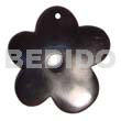70mm Flower Black Horn