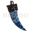 Textured Marbled Blue Natural Wood