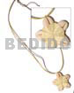 Flower sigay center cloth Shell Necklace