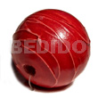 Round 20mm Natural Wood Beads