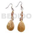 Dangling Brownlip 27mmx18mm Teardrop