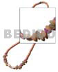 2-3 pink coco pokalet Choker Necklace