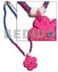 Pink 4-5mm coco pokalet. splashing Choker Necklace