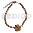 2-3mm coco pokalet. natural brown Coco Bracelets
