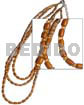 3 rows 2-3mm coco heishe Coco Necklace