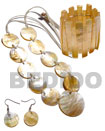 10 pcs. 35mm round mop shells & 1pc. 50mm round mop shell center