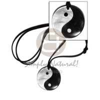 40mm round yin yang