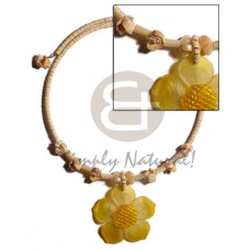 2-3mm natural coconut heishi choker