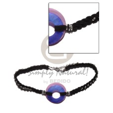 Black macrame choker 2