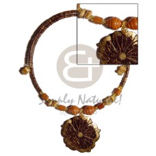45mm flower coconut gold