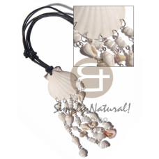 White limpet shell dangling