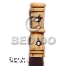 Natural bone tube groove