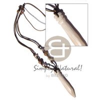 Tribal carved 65mmx12mm wooden