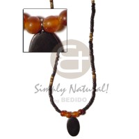 2-3mm coconut heishi black