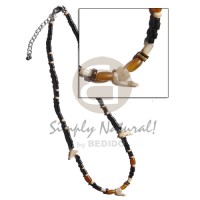 2-3mm black coconut heishi coco