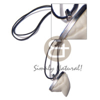 Encasted imitation x shark teeth