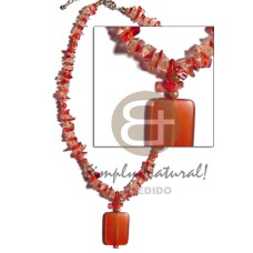 Red and clear stone crystal