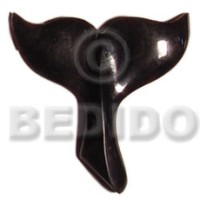Black horn mermaids tail 45mm