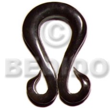 Horn double hook 40mm