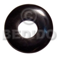 60mm black horn donut