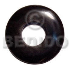 60mm black horn donut
