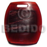 Red horn rectangle 45mmx40mm