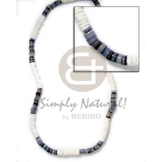 4-5mm white shell and blue