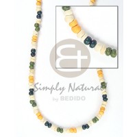 2-3 mm green white blue yellow coconut pokalet