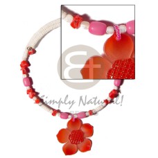 3-4mm white clam wire choker